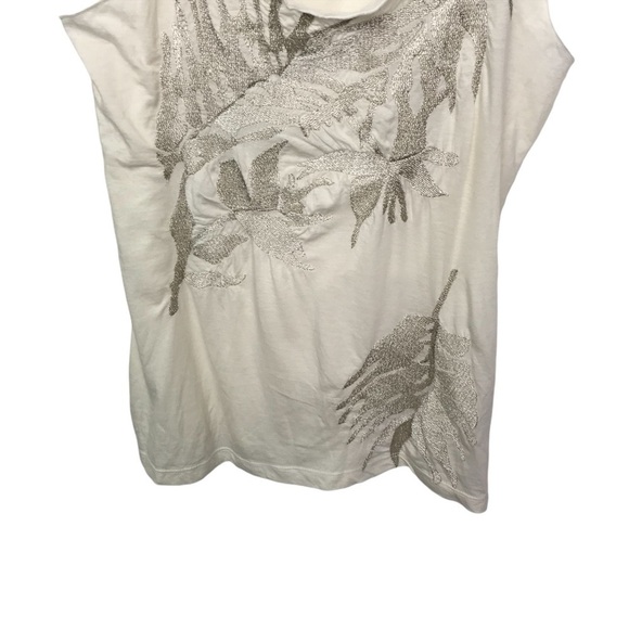 Banana Republic Beige Embroidered Layered Tank Top Medium - Picture 4 of 11